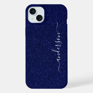 Elegante Glitter gemerkte Naam iPhone 15 Plus Case