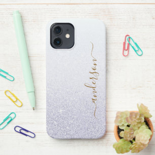 Elegante Glitter gemerkte Naam iPhone 12 Hoesje