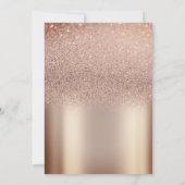 Elegante Glitter Gouden Frame Diamanten Afstuderen Kaart (Achterkant)