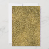 Elegante Glitter Gouden Palm Kalligrafie Kaart (Achterkant)
