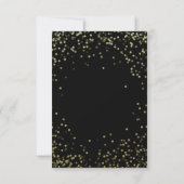 Elegante Glitter Gouden Palm Kalligrafie Verjaarda Bedankkaart (Achterkant)