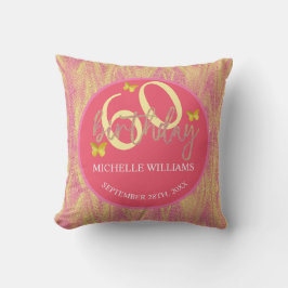 Elegante Glitter Gouden Vlinder Calligrafie  Kussen
