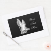 Elegante glitter hoge hak schoen Stickers (Envelop)