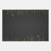 Elegante glitter inpakpapier Flat Sheet Set van 3 Vel (Voorkant 3)