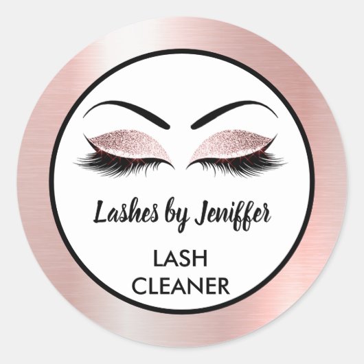 Elegante glitter Lash Cleaner Sticker (Voorkant)