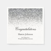 Elegante Glitter Pensioen Partij Servet (Voorkant)