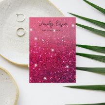 Elegante Glitter Pink Earning Holder