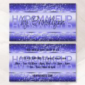 Elegante Glitter Product Labels Donker Midnight Bl