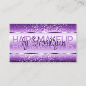 Elegante Glitter productetiketten Paarse Lavendel Visitekaartje (Voorkant)