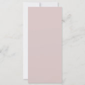 Elegante Glitter RoseGold Trouwtafel Menu Kaart (Achterkant)