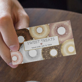 Elegante glitter Sprinkle Donut Bakery Cake Pastry Visitekaartje