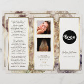 Elegante Glitter Waterverf en Folie Brochure (Voorkant / Achterkant)