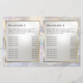 Elegante glitter waterverf golven bifold brochure (Achterkant)