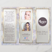 Elegante glitter waterverf golven brochure (Voorkant)