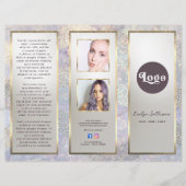 Elegante glitter waterverf golven brochure (Voorkant)