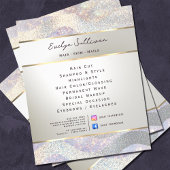Elegante glitter waterverf golven flyer