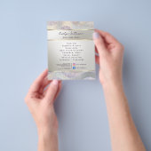 Elegante glitter waterverf golven flyer (Hand)