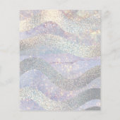 Elegante glitter waterverf golven flyer (Achterkant)