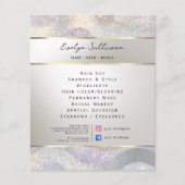 Elegante glitter waterverf golven flyer (Voorkant)