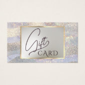 Elegante glitter waterverf golven Gift Kaart (Voorkant)