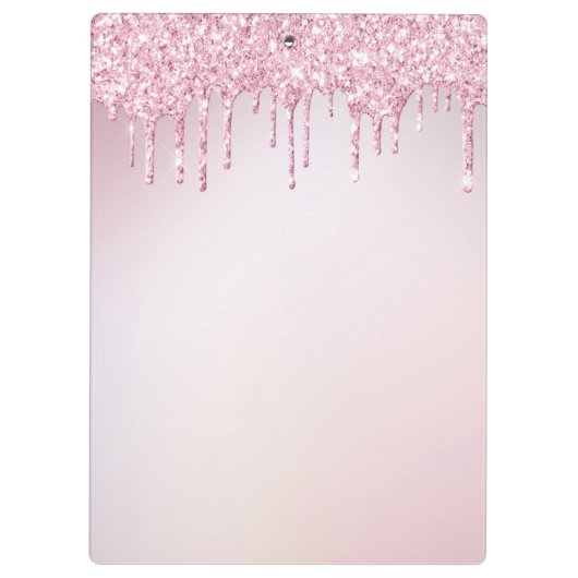 elegante glitterdrip trendy  klembord (Achterkant)