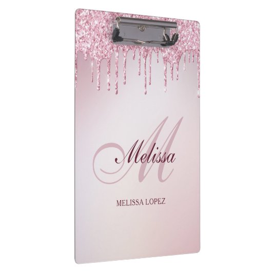 elegante glitterdrip trendy  klembord (Rechts)