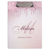 elegante glitterdrip trendy  klembord (Voorkant)