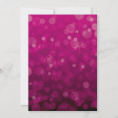 Elegante Glitterende Lichten Bachelorette Uitnodig Kaart (Achterkant)