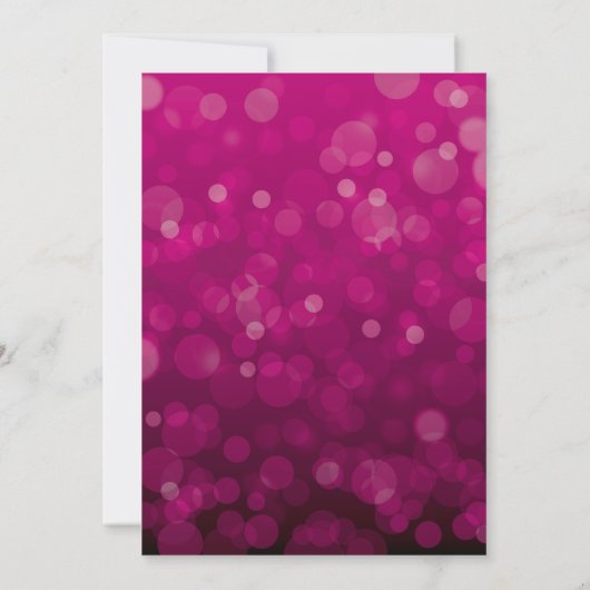 Elegante Glitterende Lichten Bachelorette Uitnodig Kaart (Achterkant)