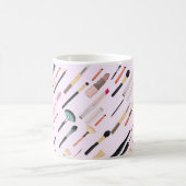 Elegante Glitterende Schoonheid Make-up Gereedscha Koffiemok (Center)