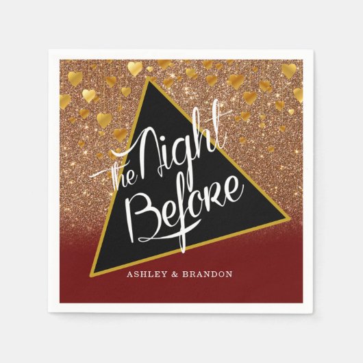Elegante Glitterende Servetten voor The Night Befo (Voorkant)