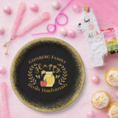 Elegante Glitterij Goud Joodse Vakantie Rosh Hasha Papieren Bordje (Feest)