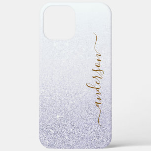 Elegante glitters monogram naam Case-Mate iPhone case