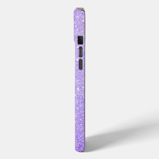 Elegante glitters monogram naam Case-Mate iPhone case (Achterkant / Links)