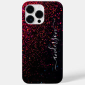 Elegante glitters monogram naam Case-Mate iPhone case (Achterkant)