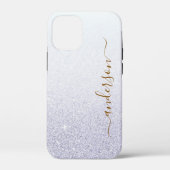 Elegante glitters monogram naam Case-Mate iPhone case (Achterkant)