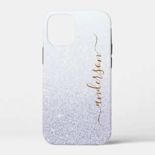 Elegante glitters monogram naam Case-Mate iPhone case