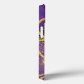 Elegante glitters monogram naam Case-Mate iPhone case (Achterkant / Rechts)