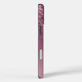 Elegante glitters monogram naam Case-Mate iPhone case (Achterkant / Rechts)