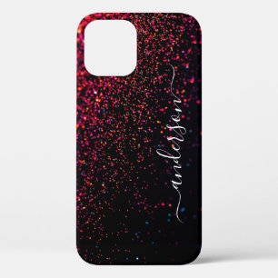 Elegante glitters monogram naam Case-Mate iPhone case