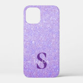 Elegante glitters monogram naam Case-Mate iPhone case (Achterkant)