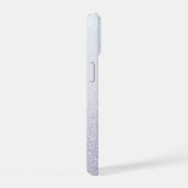 Elegante glitters monogram naam iPhone 15 case (Rechterkant)