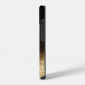 Elegante glitters monogram naam iPhone hoesje (Linkerkant)