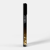 Elegante glitters monogram naam iPhone hoesje (Rechterkant)