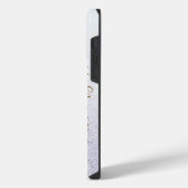 Elegante glitters monogram naam iPhone hoesje (Linkerkant)