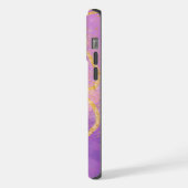 Elegante glitters monogram naam iPhone hoesje (Linkerkant)
