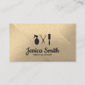 Elegante Glitters Visitekaartje (Voorkant)