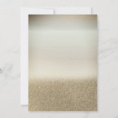 Elegante glittersjurk, confetti 50ste verjaardagsf kaart (Achterkant)