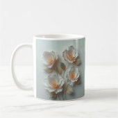 Elegante gloeiende 3 D bloemen Koffiemok (Links)