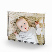 Elegante Godparent-doop Dank u met foto (Rechts)